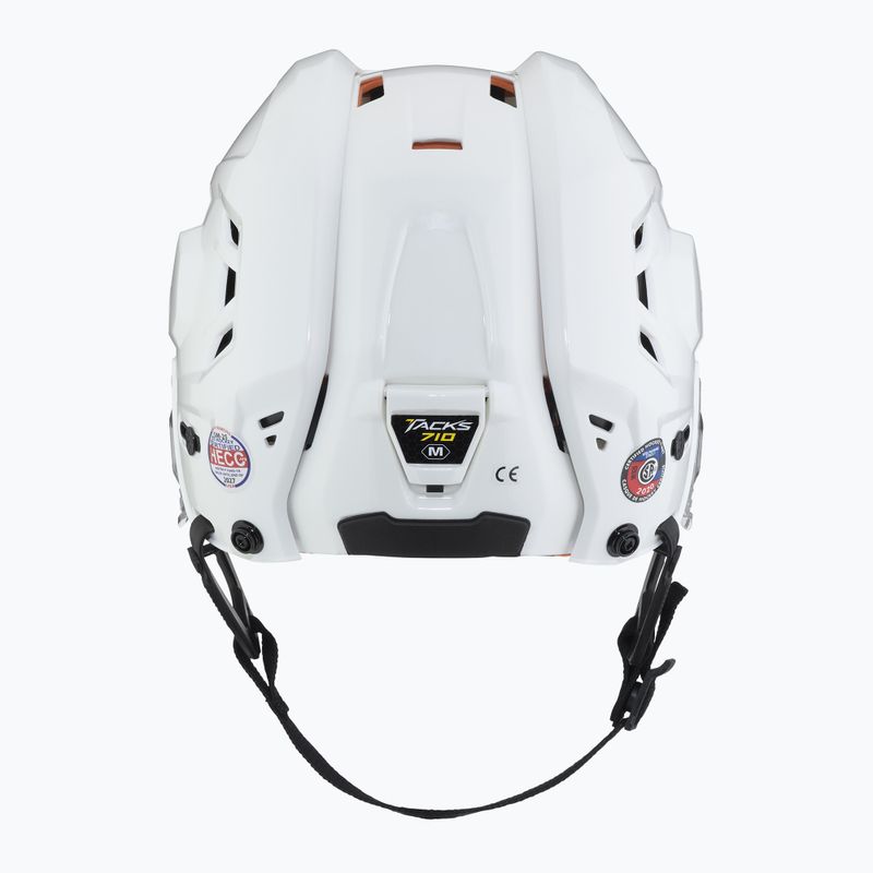 CCM Tacks 710 weißer Eishockeyhelm 4