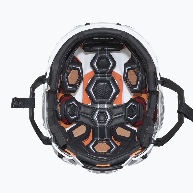 CCM Tacks 710 weißer Eishockeyhelm 5