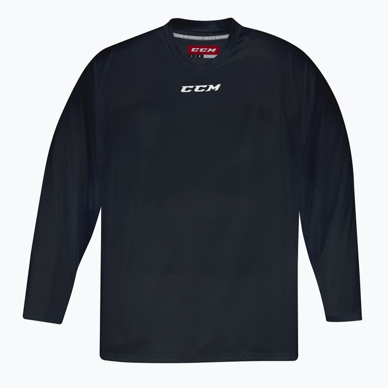 Kinder-Hockey-Langarmshirt CCM 5000 JR schwarz