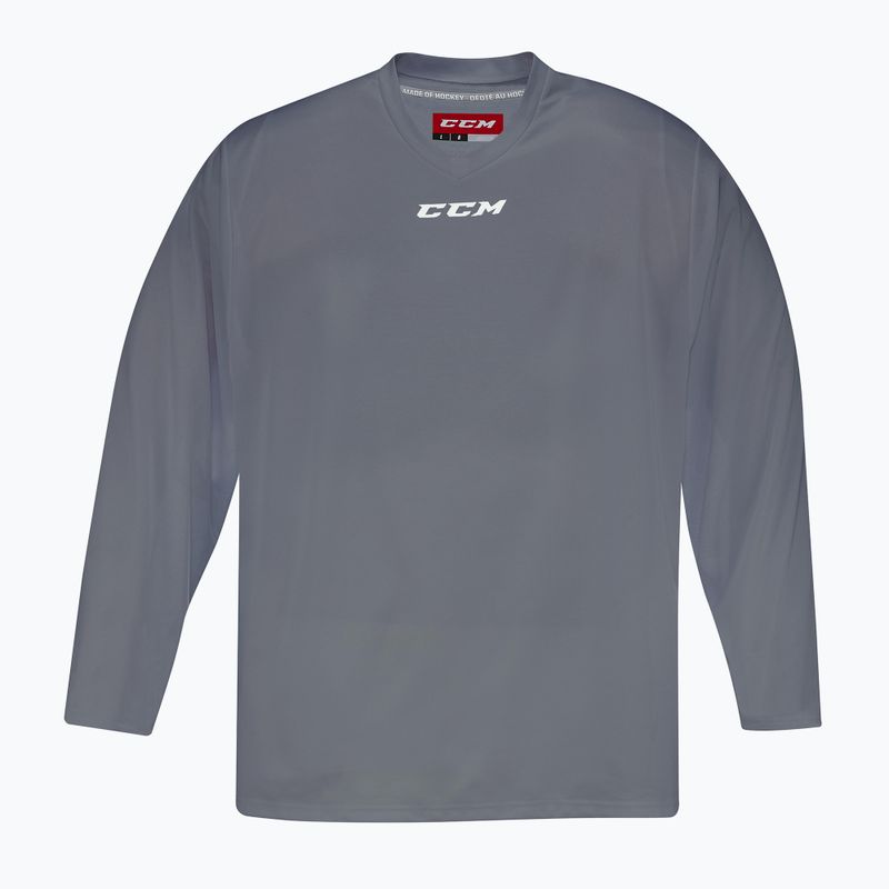 Herren-Hockey-Langarmtrikot CCM 5000 SR grau