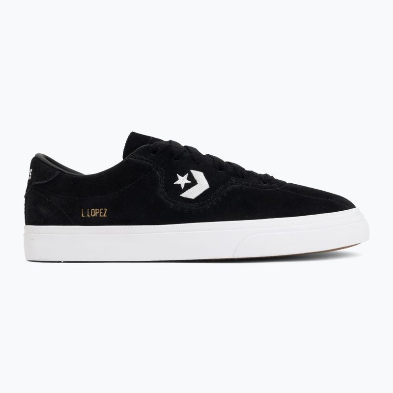 Converse Louie Lopez Pro Suede Ox schwarz/schwarz/weiß Schuhe 2