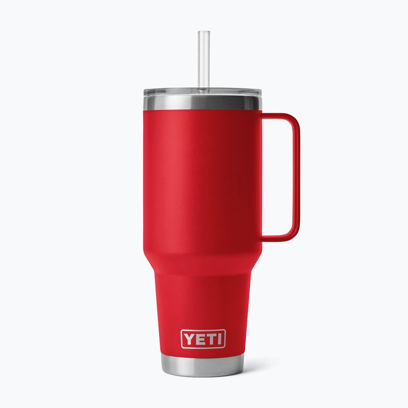 Thermobecher YETI Rambler Straw 1200 ml rescue red