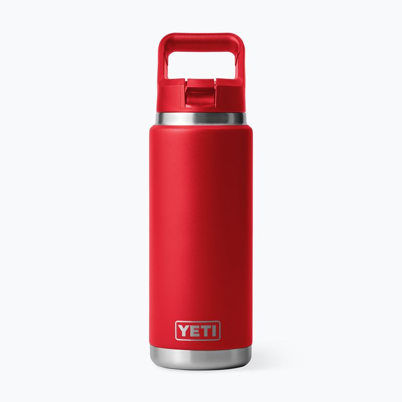 Thermoflasche YETI Rambler Straw 769 ml rescue red