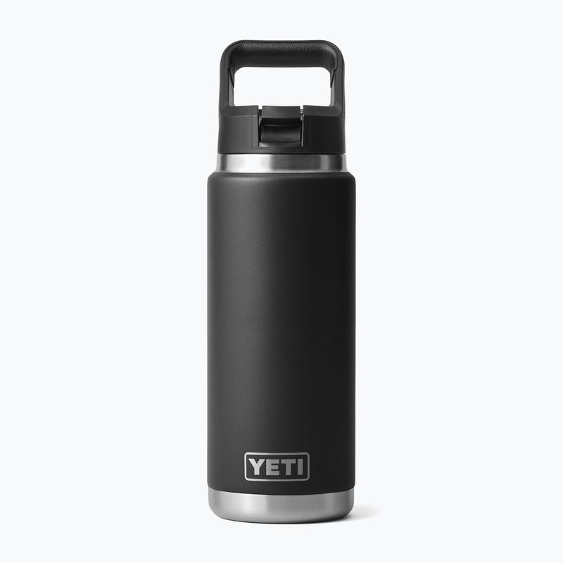 Thermoflasche YETI Rambler Straw 769 ml black