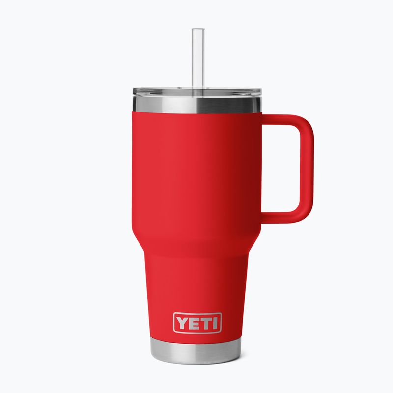 Thermobecher YETI Rambler Straw 1000 ml rescue red