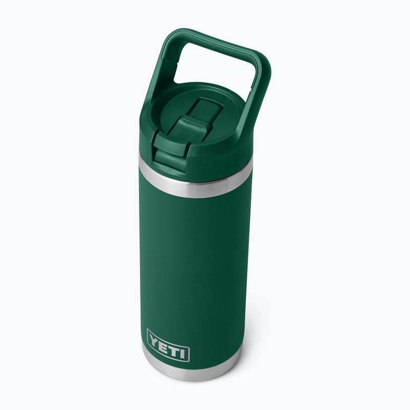 Thermoflasche YETI Rambler C Straw 532 ml black forest green 4