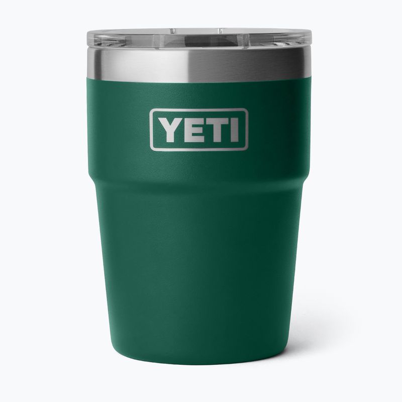 Thermosflasche YETI Rambler Stackable 473 ml black forest green
