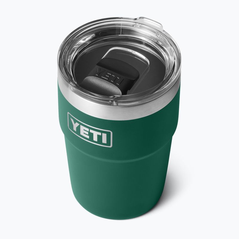 Thermosflasche YETI Rambler Stackable 473 ml black forest green 3