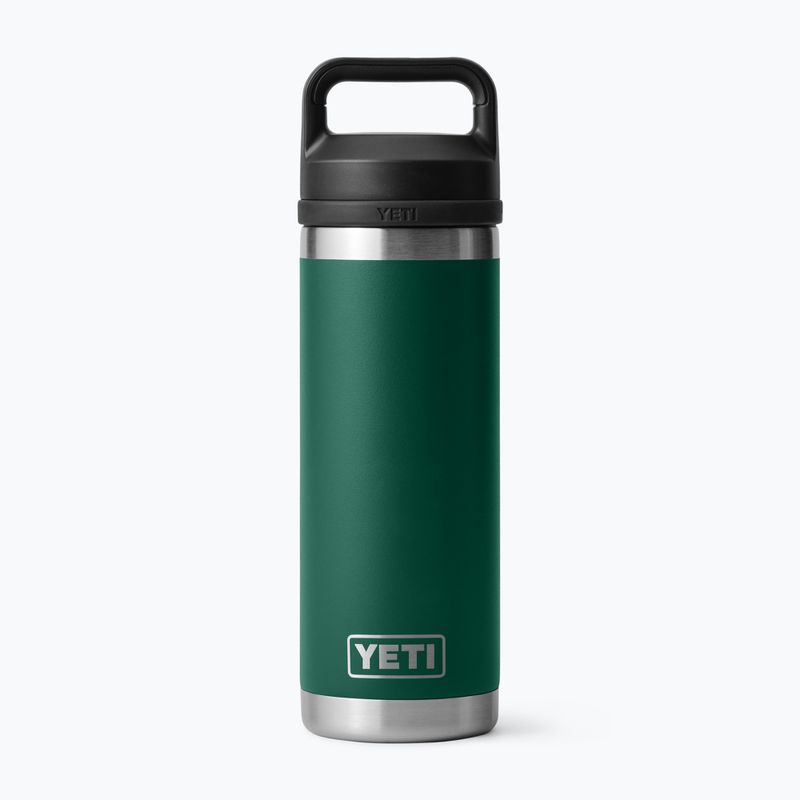 Thermosflasche YETI Rambler Chug 532 ml black forest green