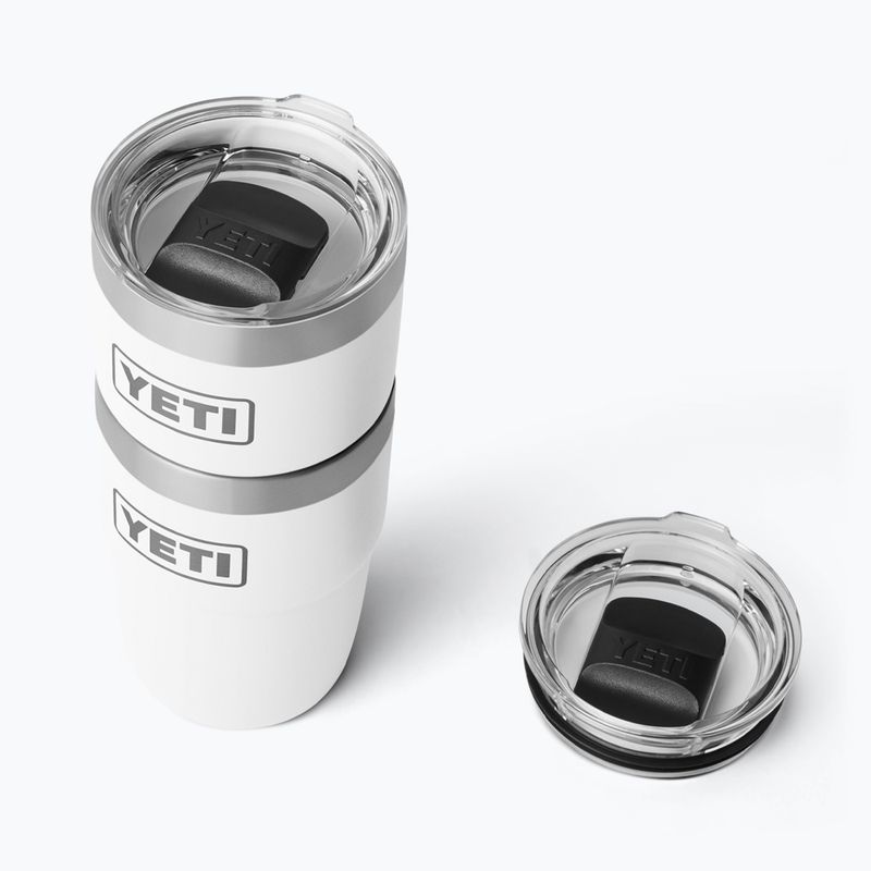 Thermosflasche YETI Rambler Stackable 237 ml white 5