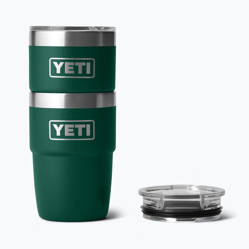 Thermosflasche YETI Rambler Stackable 237 ml black forest green 4
