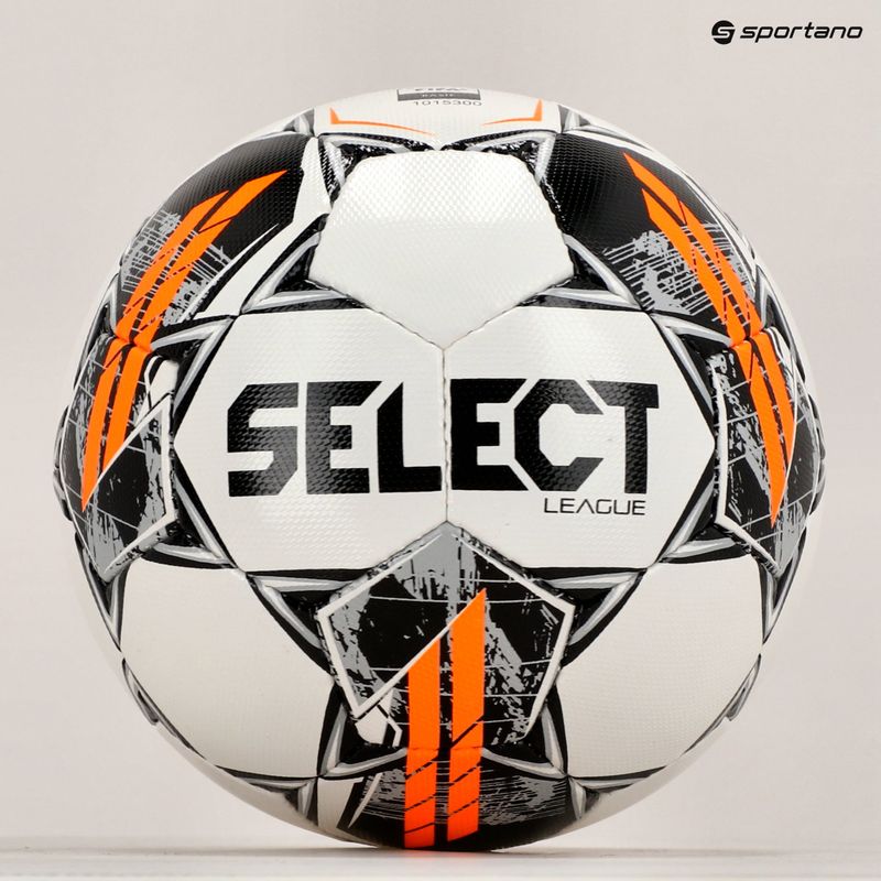 SELECT League Fußball v24 weiß/schwarz Größe 5