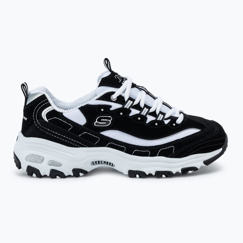 Schuhe Damen SKECHERS D'Lites Biggest Fan black/white/silver 2