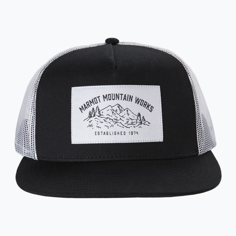 Marmot Trucker Herren Baseballmütze schwarz und weiß 174301007ONE 3