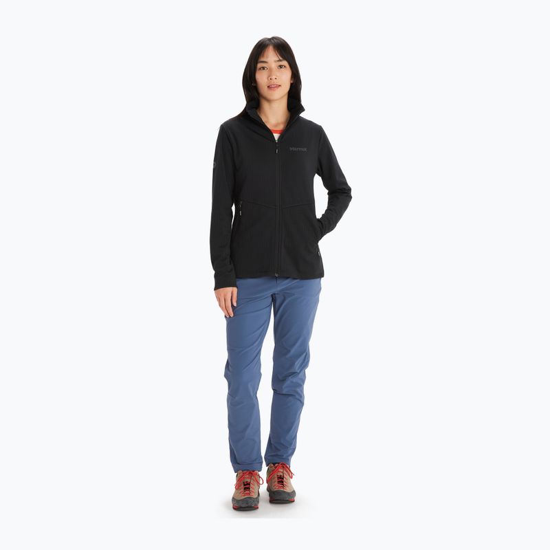 Marmot Leconte Fleece Damen Sweatshirt schwarz 12810001 3