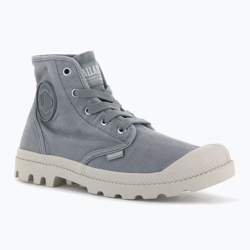 Palladium Pampa HI Grau Flanell Schuhe für Frauen 7