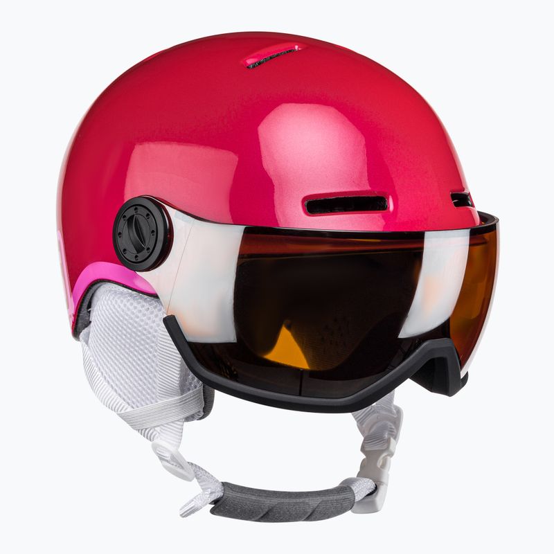 Skihelm Kinder Salomon Grom Visor S2 rosa L399162