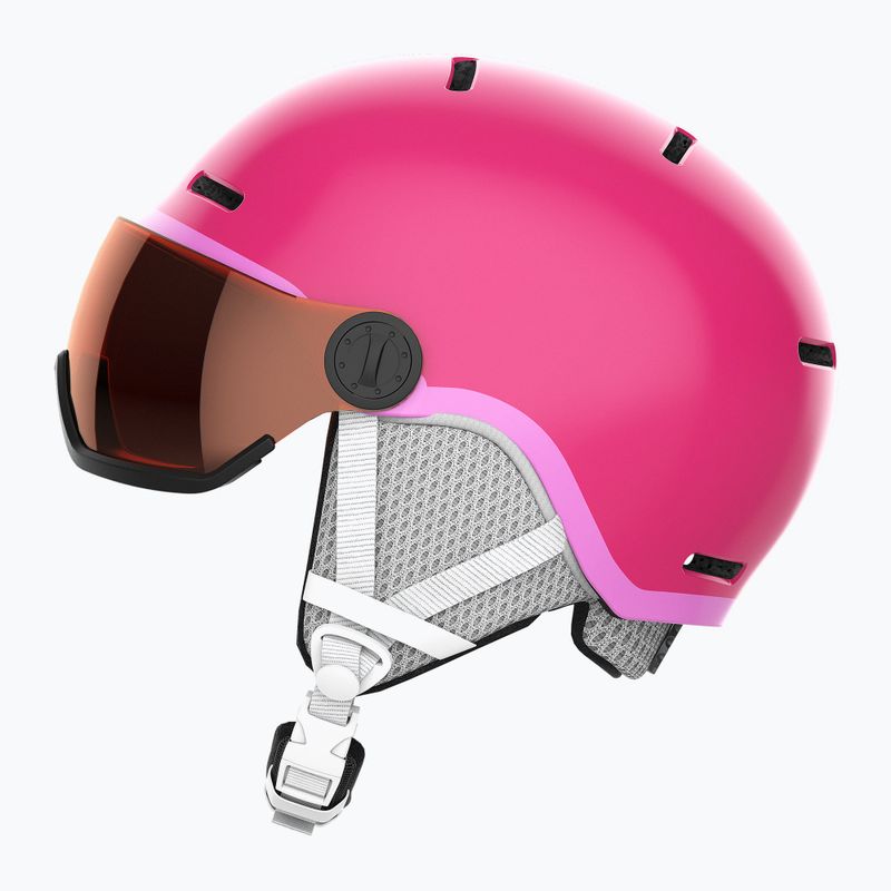 Skihelm Kinder Salomon Grom Visor S2 rosa L399162 9