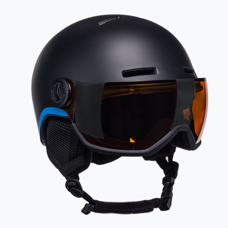 Skihelm Kinder Salomon Grom Visor S2 schwarz L399163