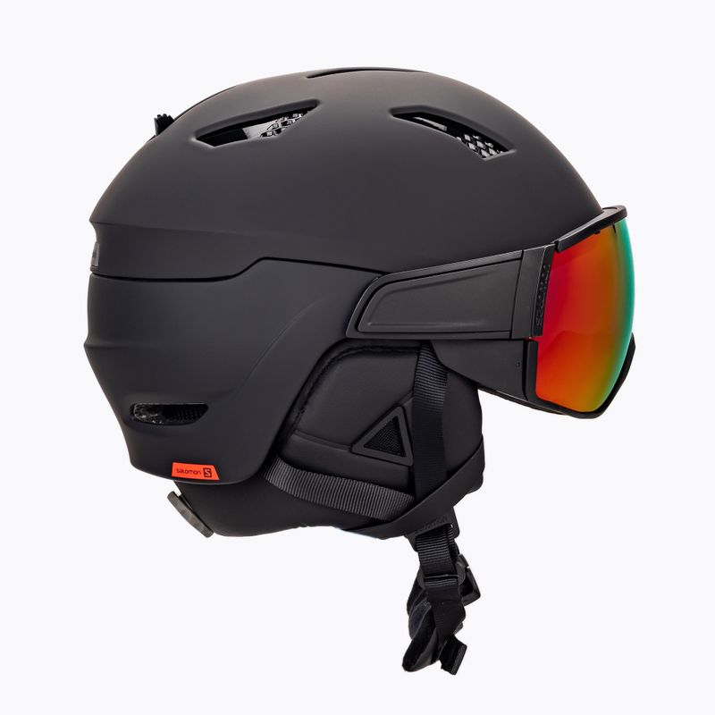 Skihelm Herren Salomon Driver schwarz L45932 4