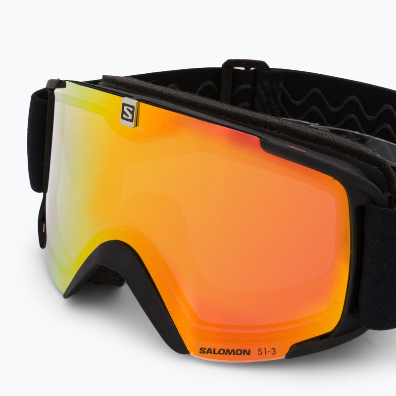 Skibrille Salomon Xview Photo black/aw red L48441 5
