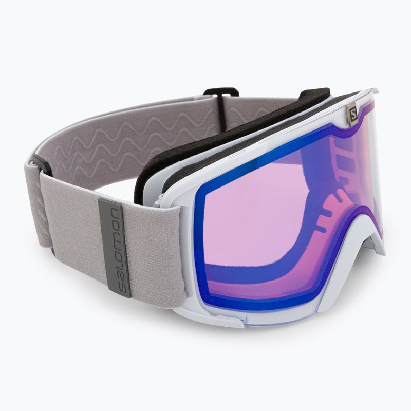 Skibrille Salomon Xview Photo white/aw blue L48442