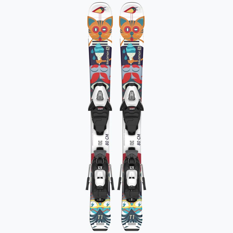 Ski Kinder Salomon T1 XS + C5 bunt L48911 9