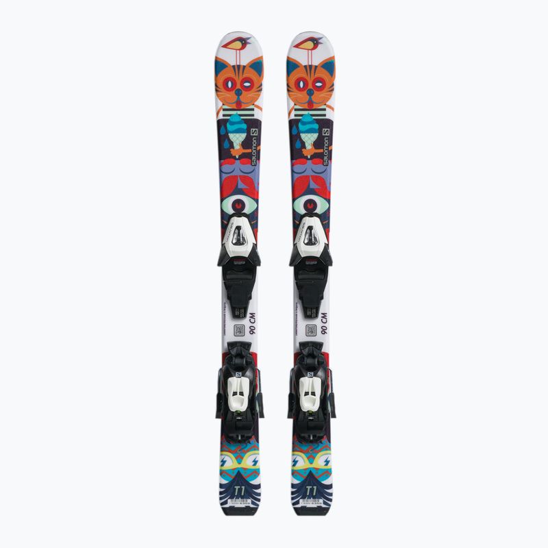 Ski Kinder Salomon T1 XS + C5 bunt L48911