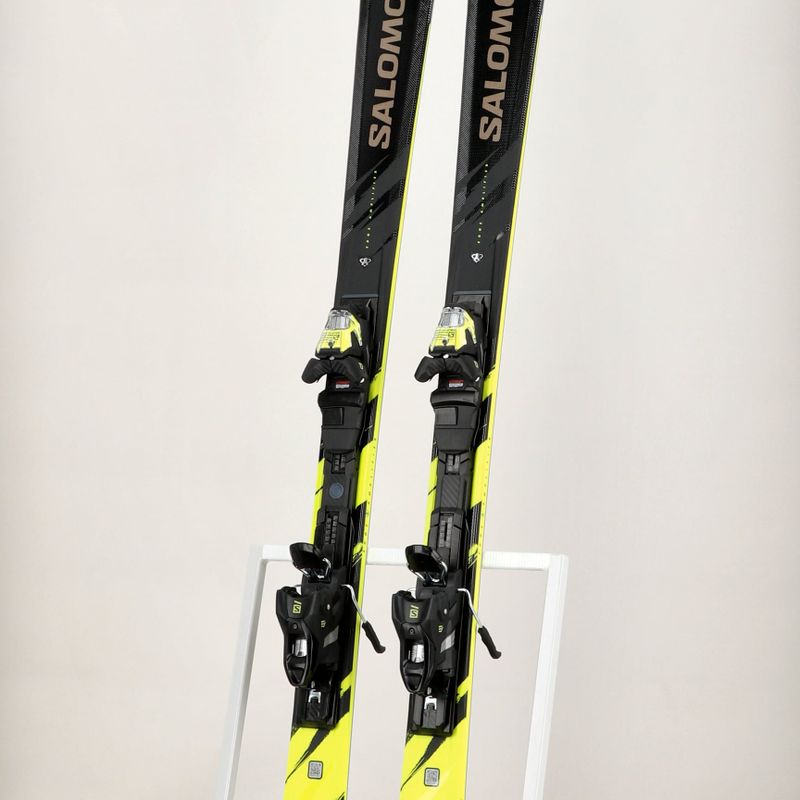 Salomon S/Max 8 XT + M11 GW schwarz/ dreiholz/ sicherheitsgelb Abfahrtsski 12
