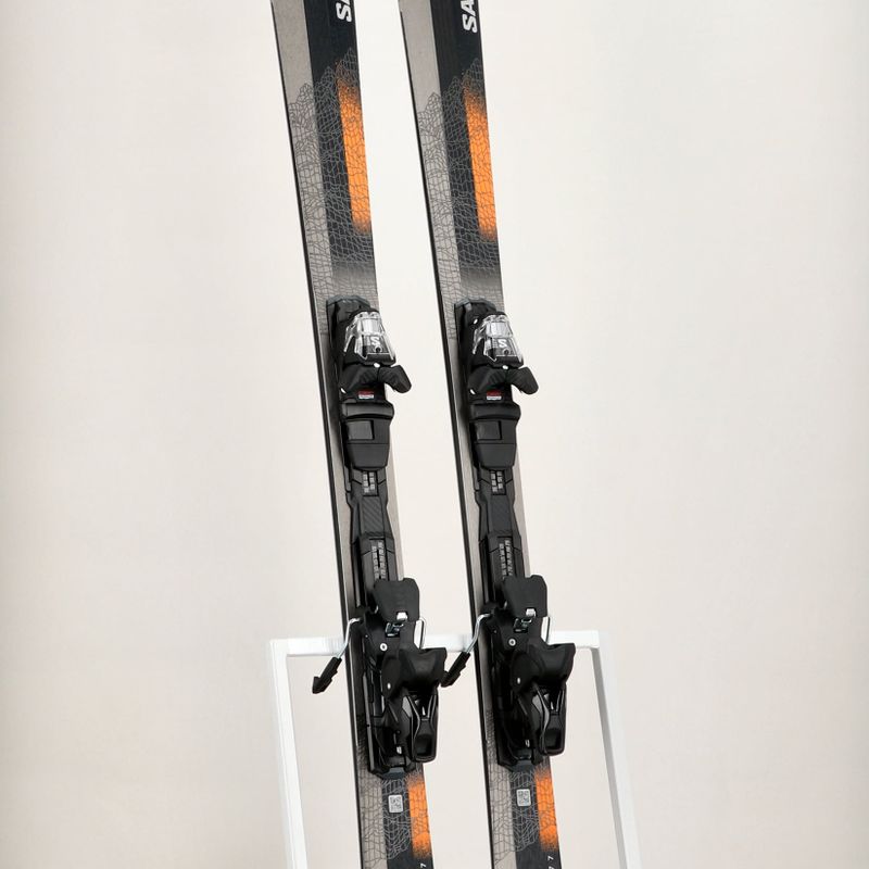 Salomon Stance 84 + M12 GW Abfahrtsski schwarz/neon orange/dove 13