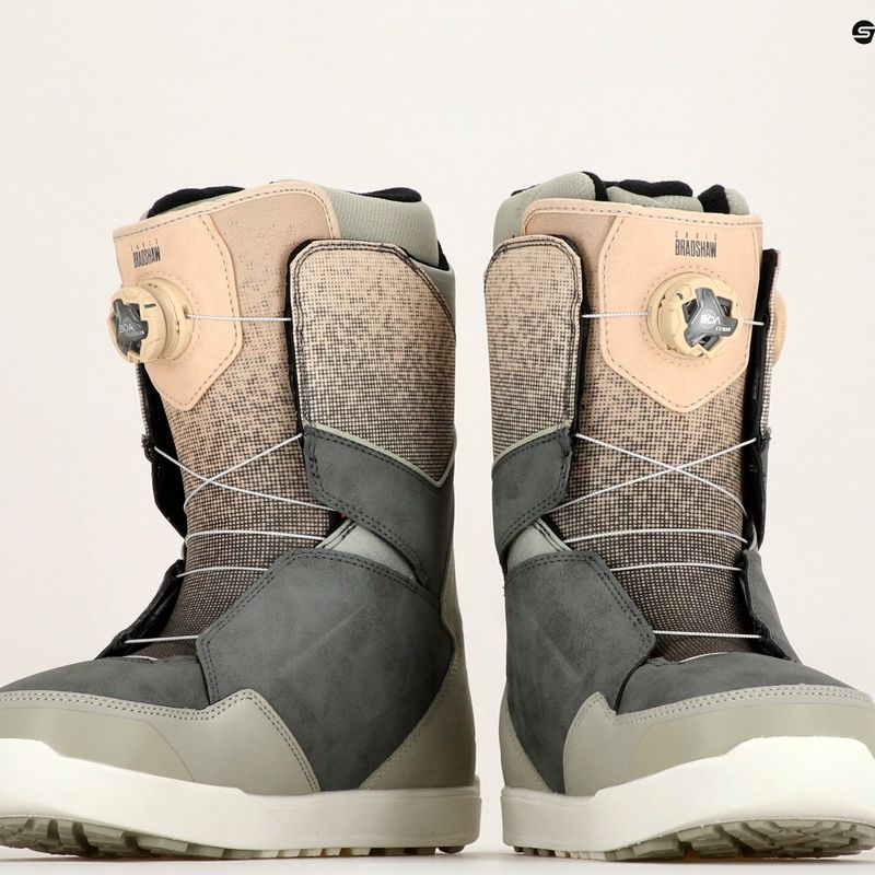 Herren Snowboardschuhe ThirtyTwo Lashed Double Boa Bradshaw '23 grau/braun 7