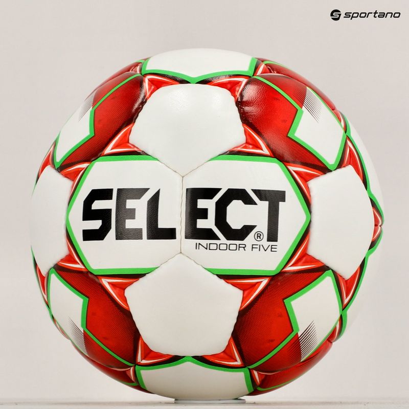 SELECT Indoor Five Fußball 2019 weiß und kastanienbraun 1074446003 5