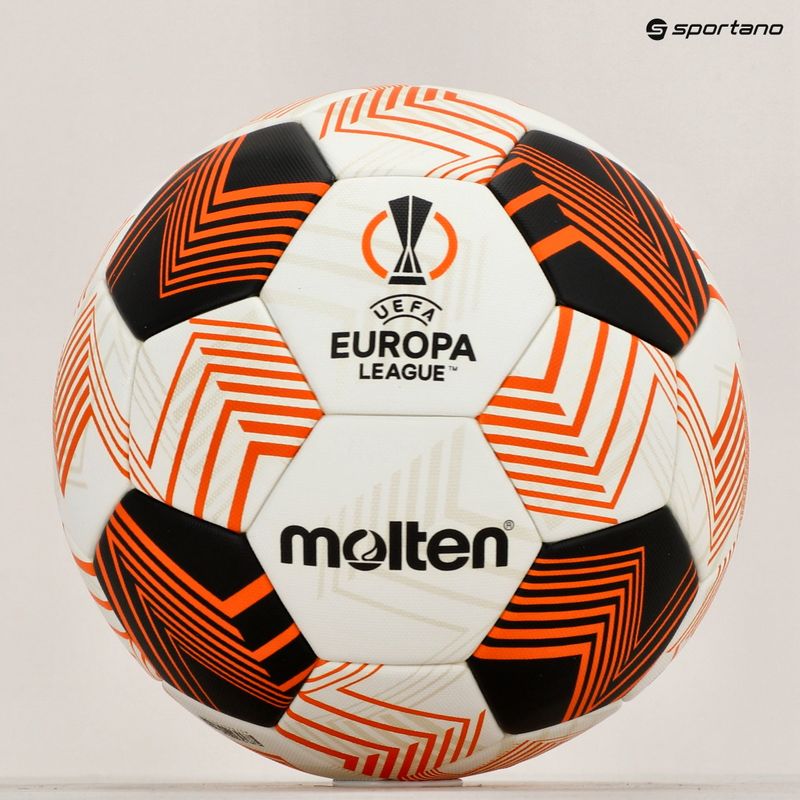 Molten Fußball F5U5000-34 Fifa UEFA Europa League 23/24 weiß/orange Größe 5 5