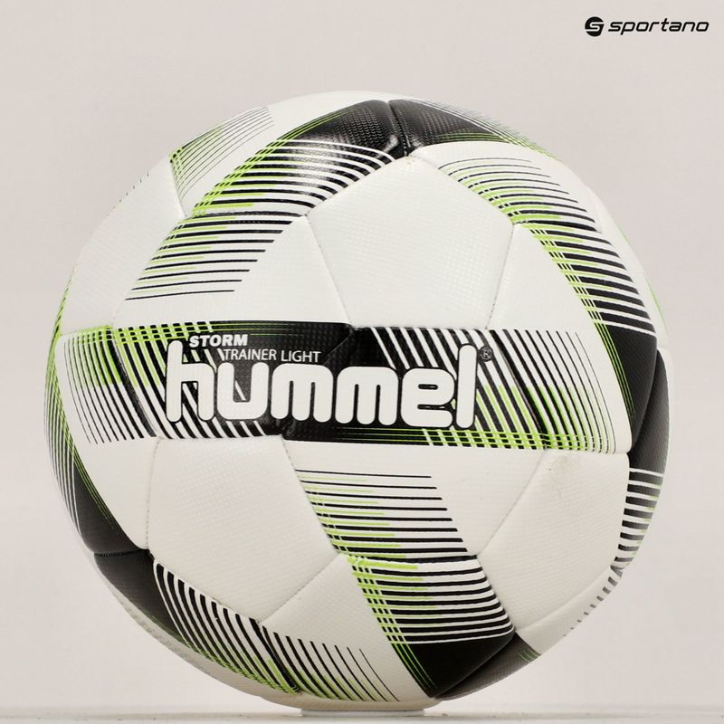 Hummel Storm Trainer Licht FB Fußball weiß/schwarz/grün Größe 4