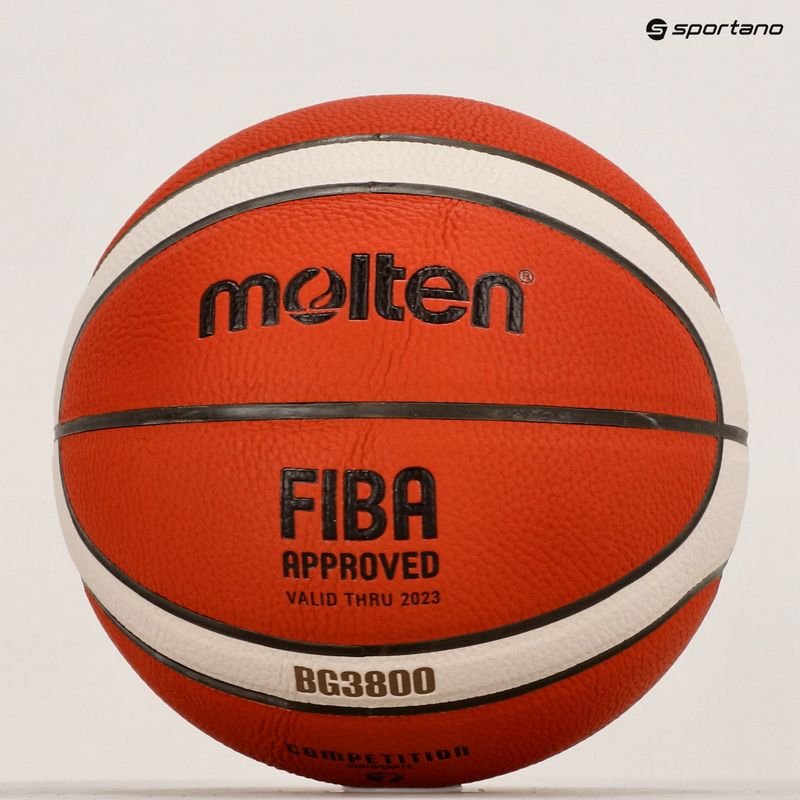 Molten Basketball B7G3800 FIBA orange Größe 7 4