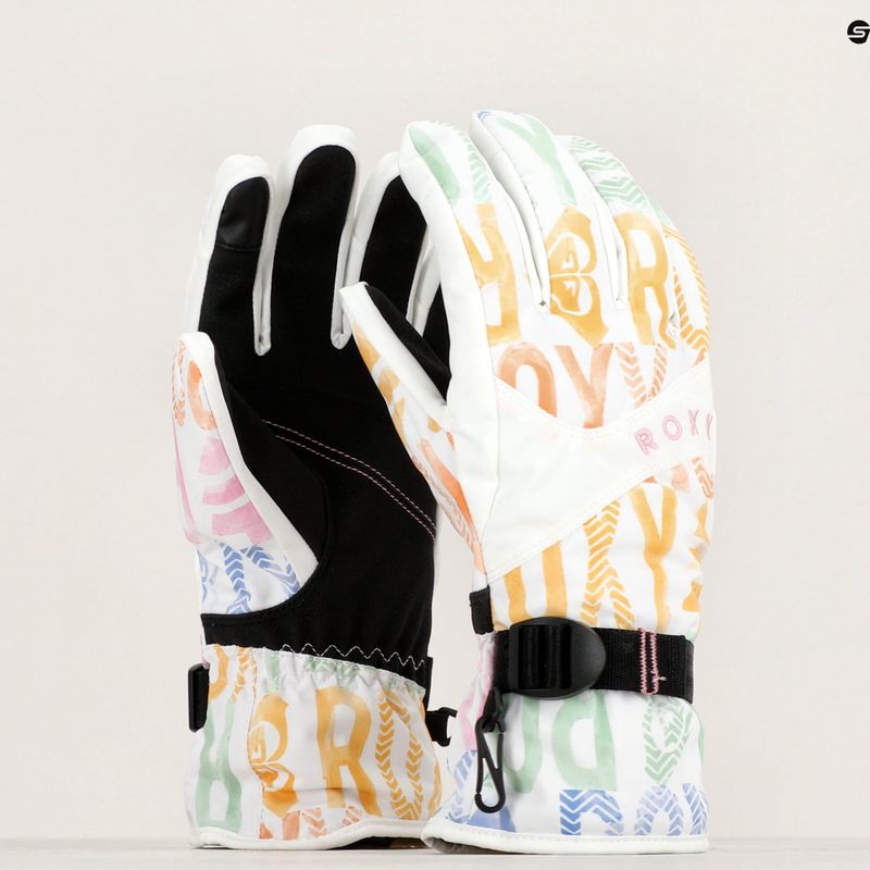 Damen Snowboard Handschuhe ROXY Jetty schwarz hell weiß sapin 9