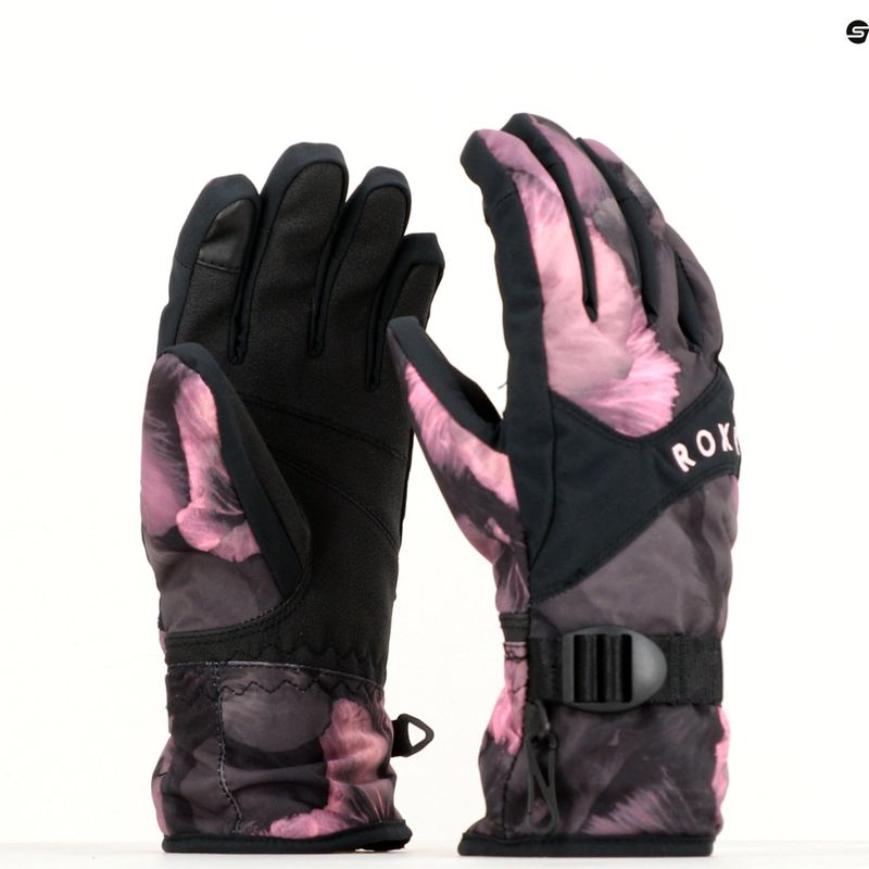 Damen Snowboard-Handschuhe ROXY Jetty true black pansy pansy 5