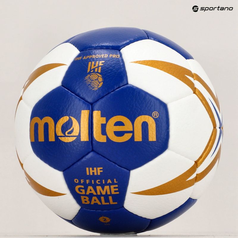 Molten handball H2X5001-BW IHF blau/weiß Größe 2 4