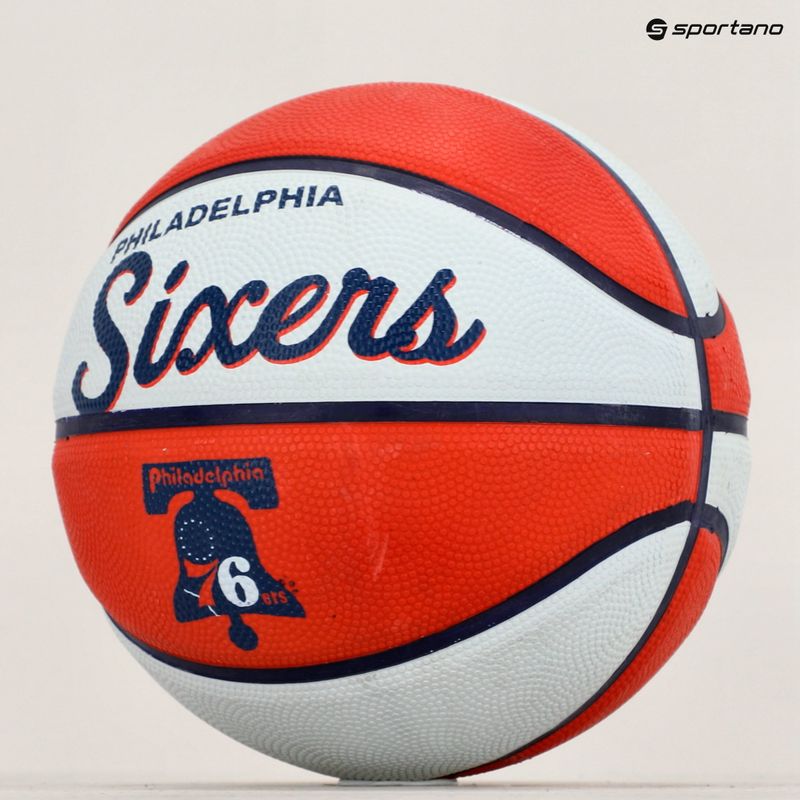 Wilson NBA Team Retro Mini Philadelphia 76ers Basketball rot WTB3200XBPHI 5