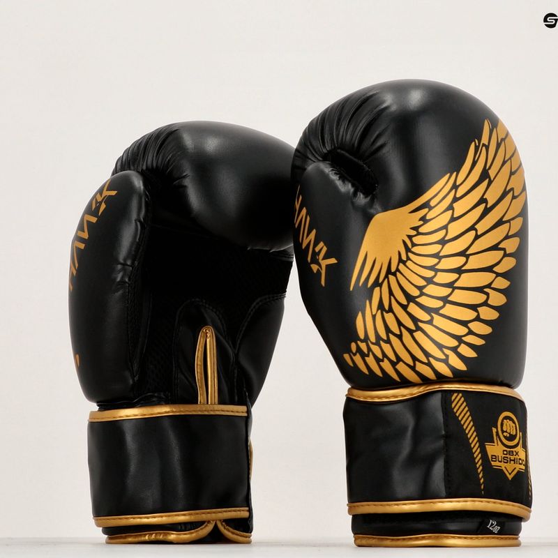 Boxhandschuhe DBX BUSHIDO "HAWK" Active Clima schwarz-gold B-2v17 15
