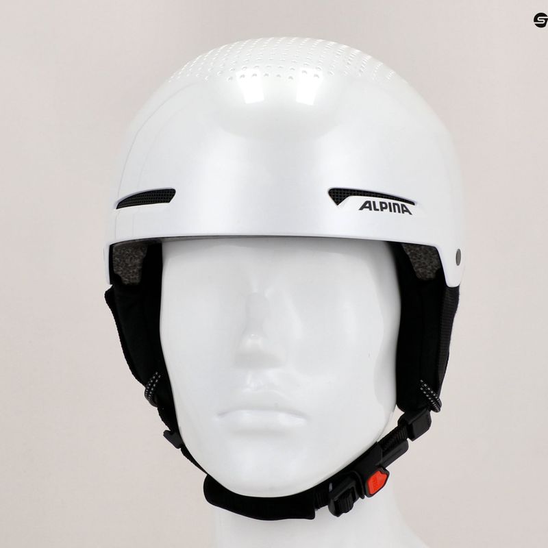 Alpina Arber weiß/metallisch glänzend Skihelm 8