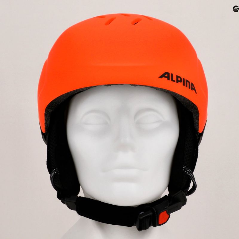 Skihelme für Kinder Alpina Pizi neon/orange matt 14