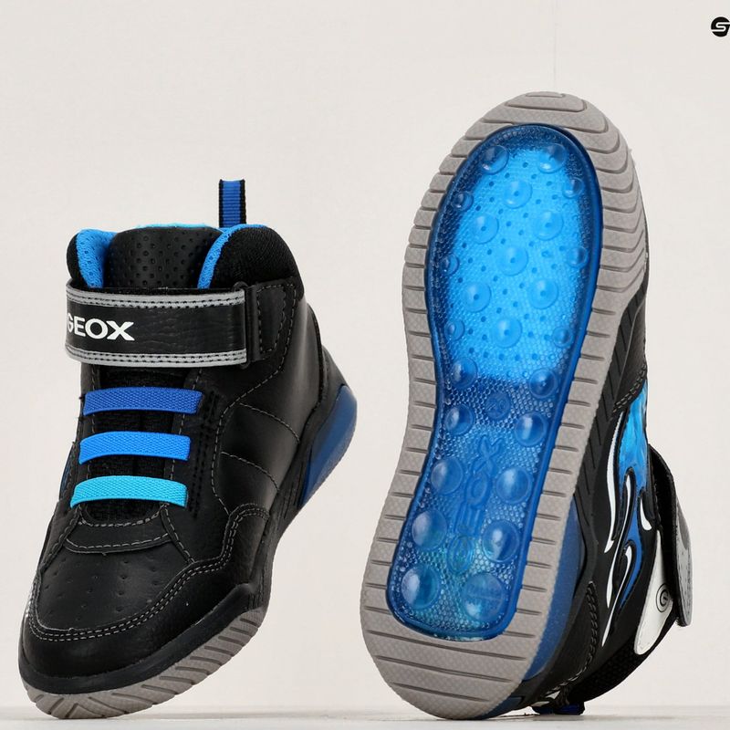 Geox Inek Kinderschuhe schwarz/blau 16