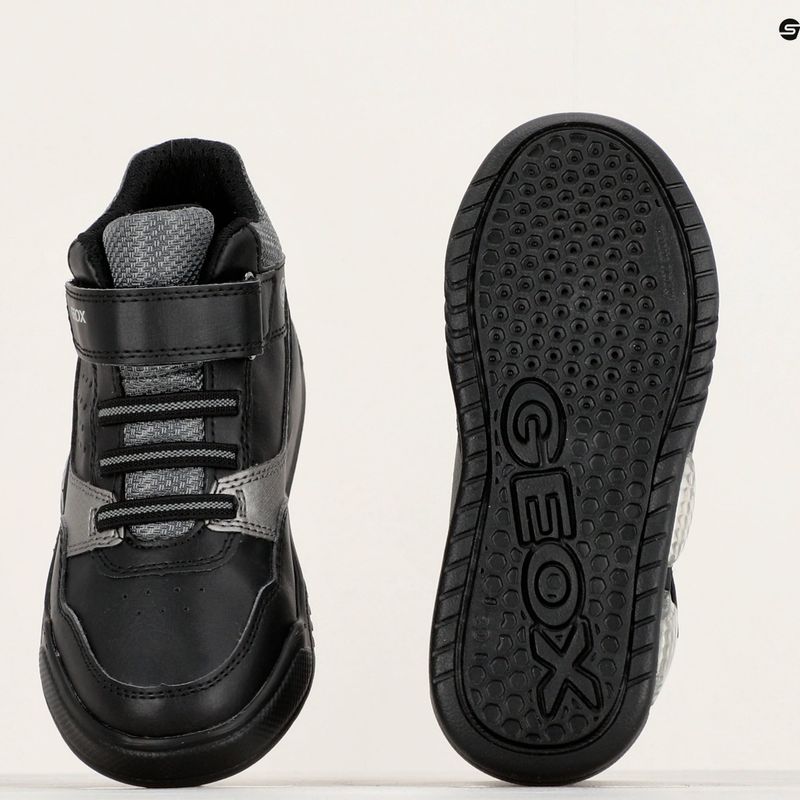 Geox Illuminus schwarz/dunkelgrau Kinderschuhe 9