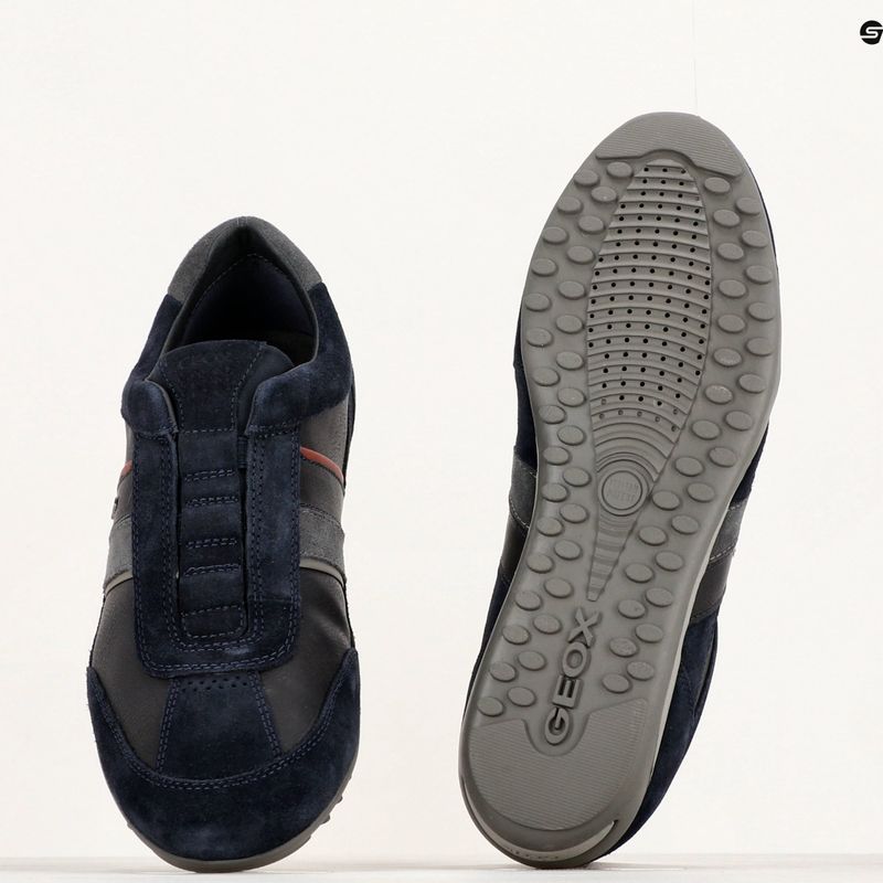 Geox Wells Herrenschuhe navy/burgundy 16