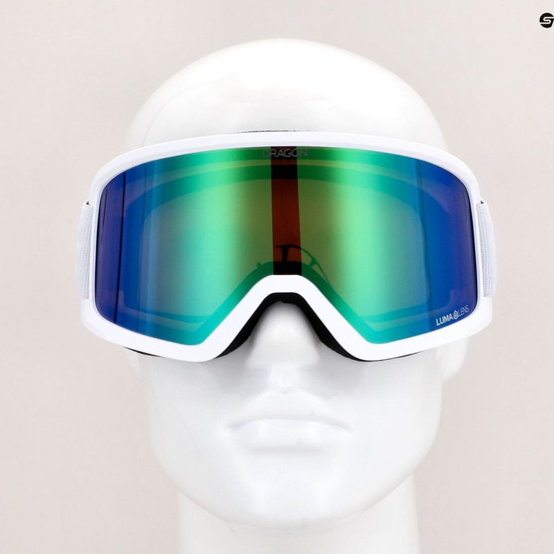 Dragon DX3 OTG Skibrille weiß und grün 7