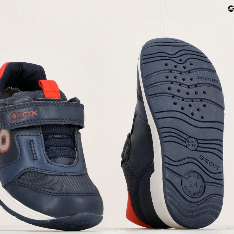 Geox Rishon navy/rot Kinderschuhe 15