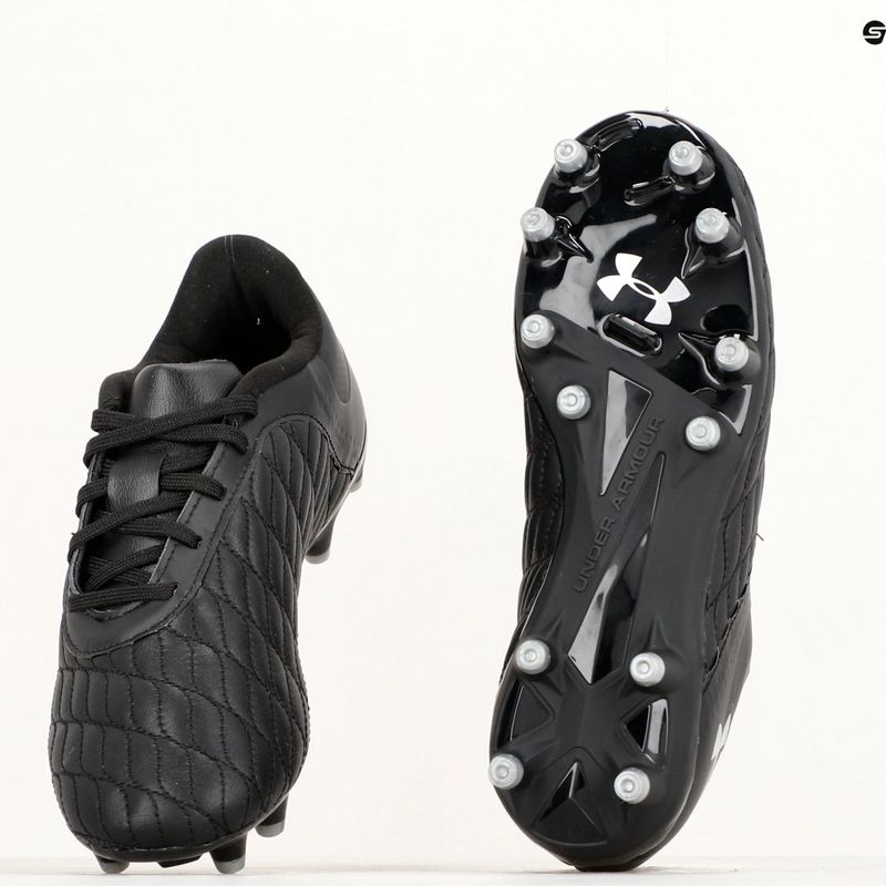 Under Armour Kinder Fußballschuhe Magnetico Select JR 3.0 FG schwarz/metallic silber 8