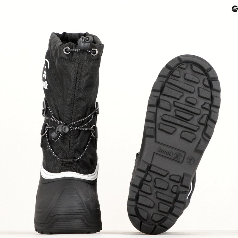 Jungen-Trekkingstiefel Kamik Southpole4 schwarz/weiß 10