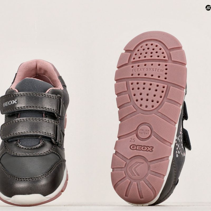 Geox Heira Kinderschuhe dunkelgrau/dunkelrosa